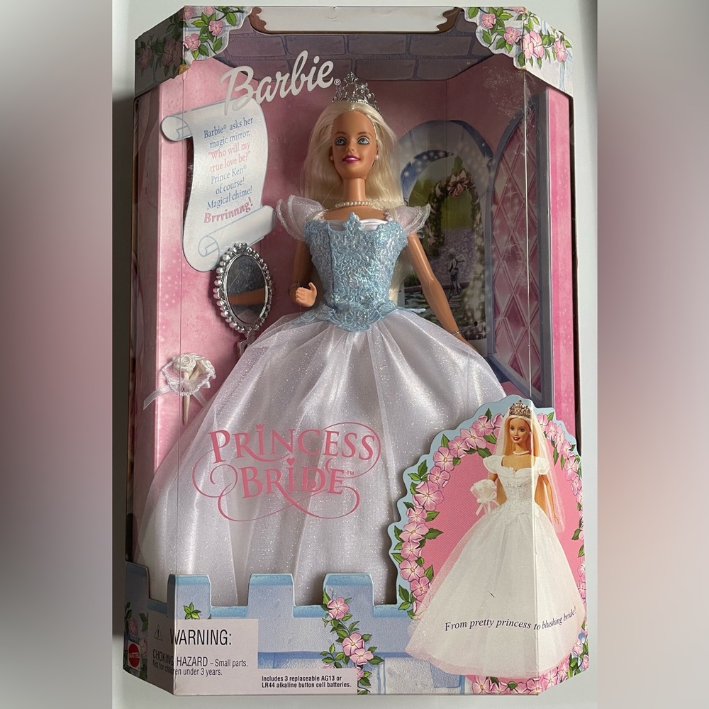 2000 Princess Bride Barbie NRFB Blonde Collector Doll Mattel - Picture 2 of 7
